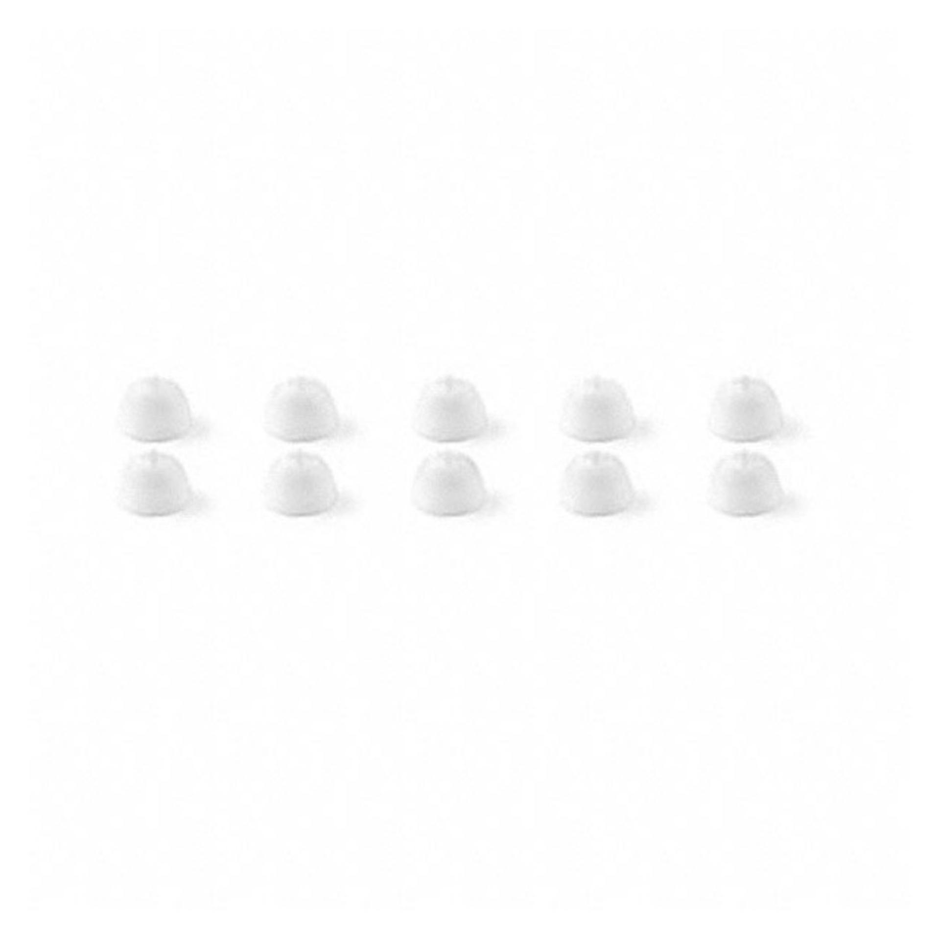 Ear adapter, white, 5 pairs (M)