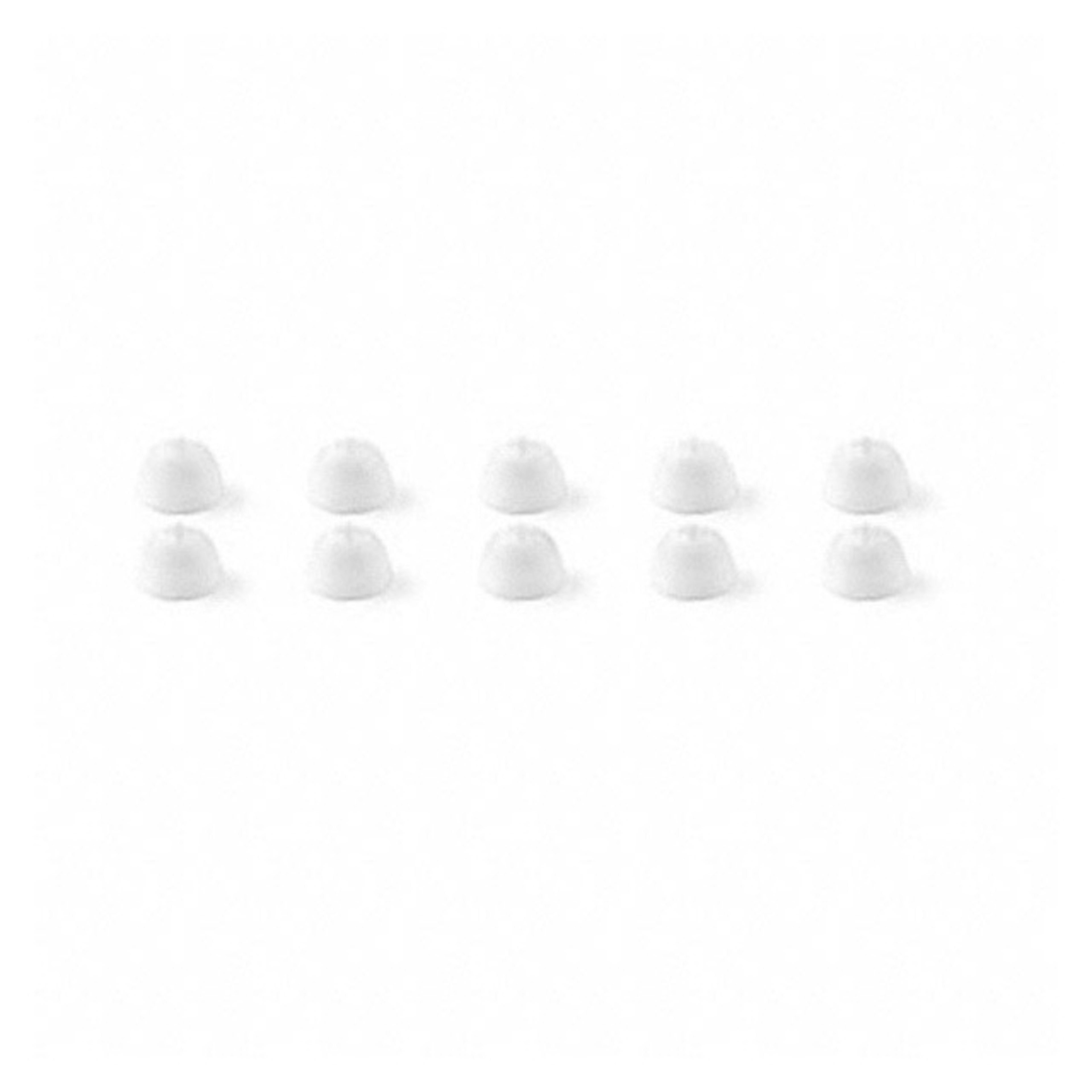Ear adapter, white, 5 pairs (M)