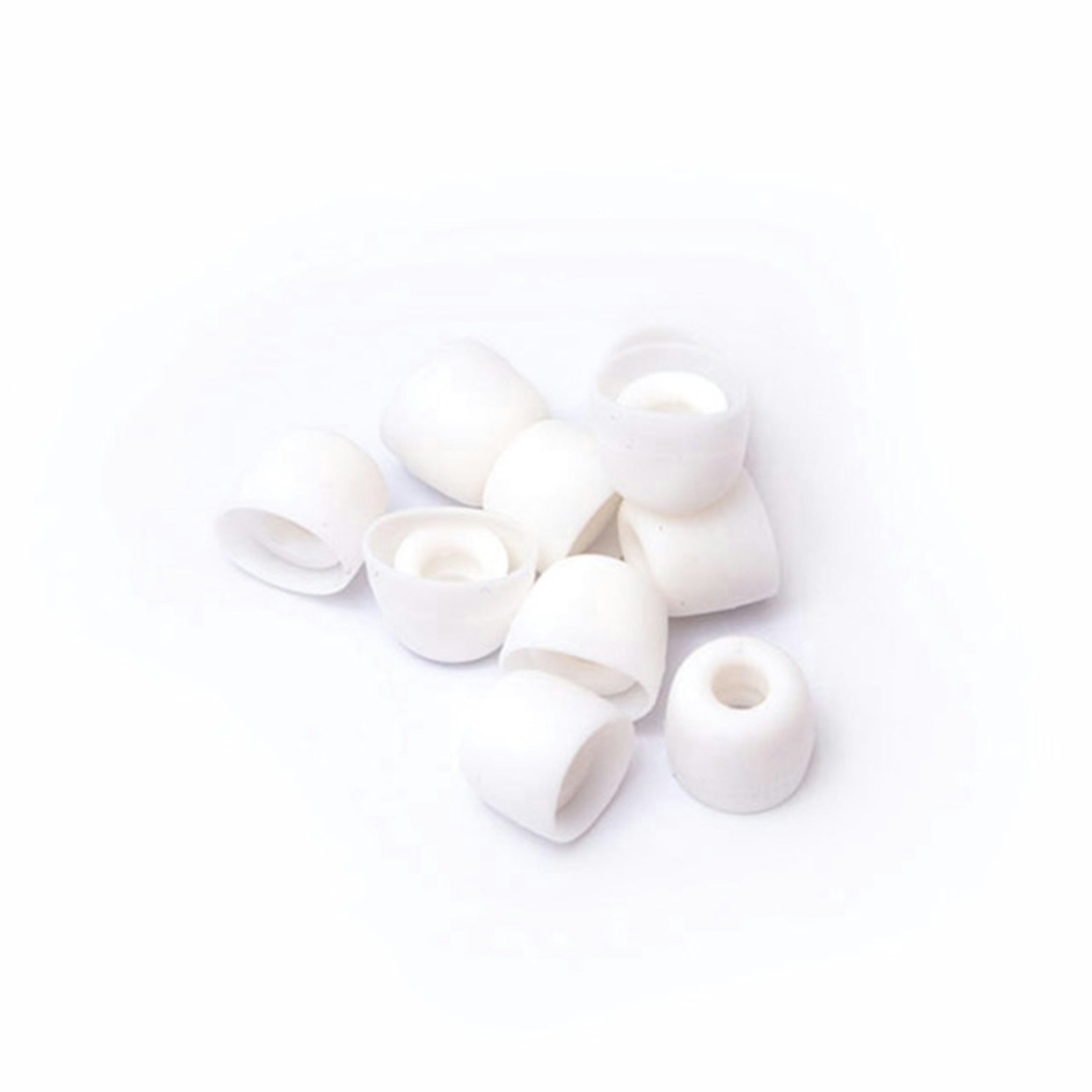 Ear adapter, white, 10 pieces (L)